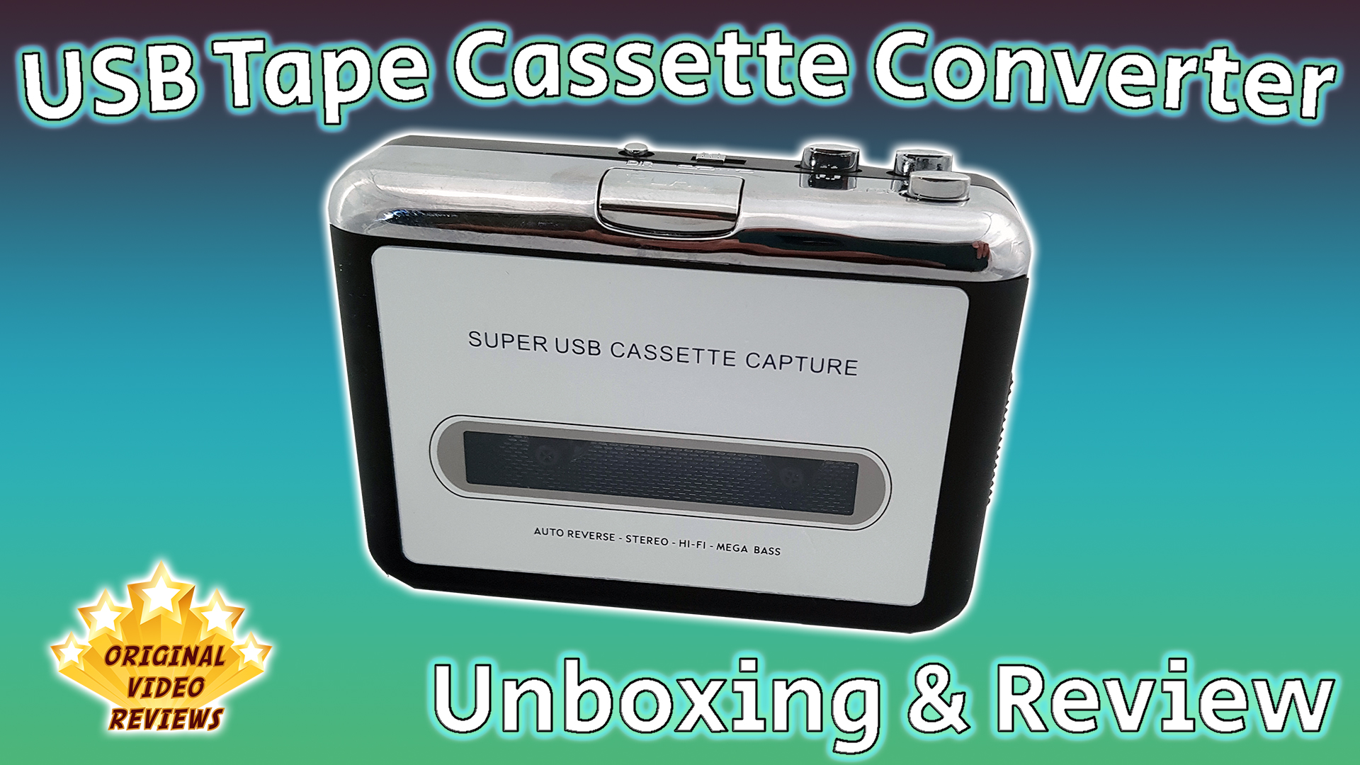 USB Tape Cassette Converter (Thumbnail Text)