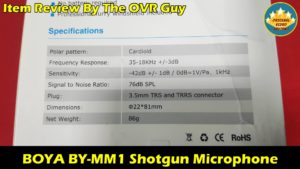 BOYA BY-MM1 Shotgun Microphone Review 018