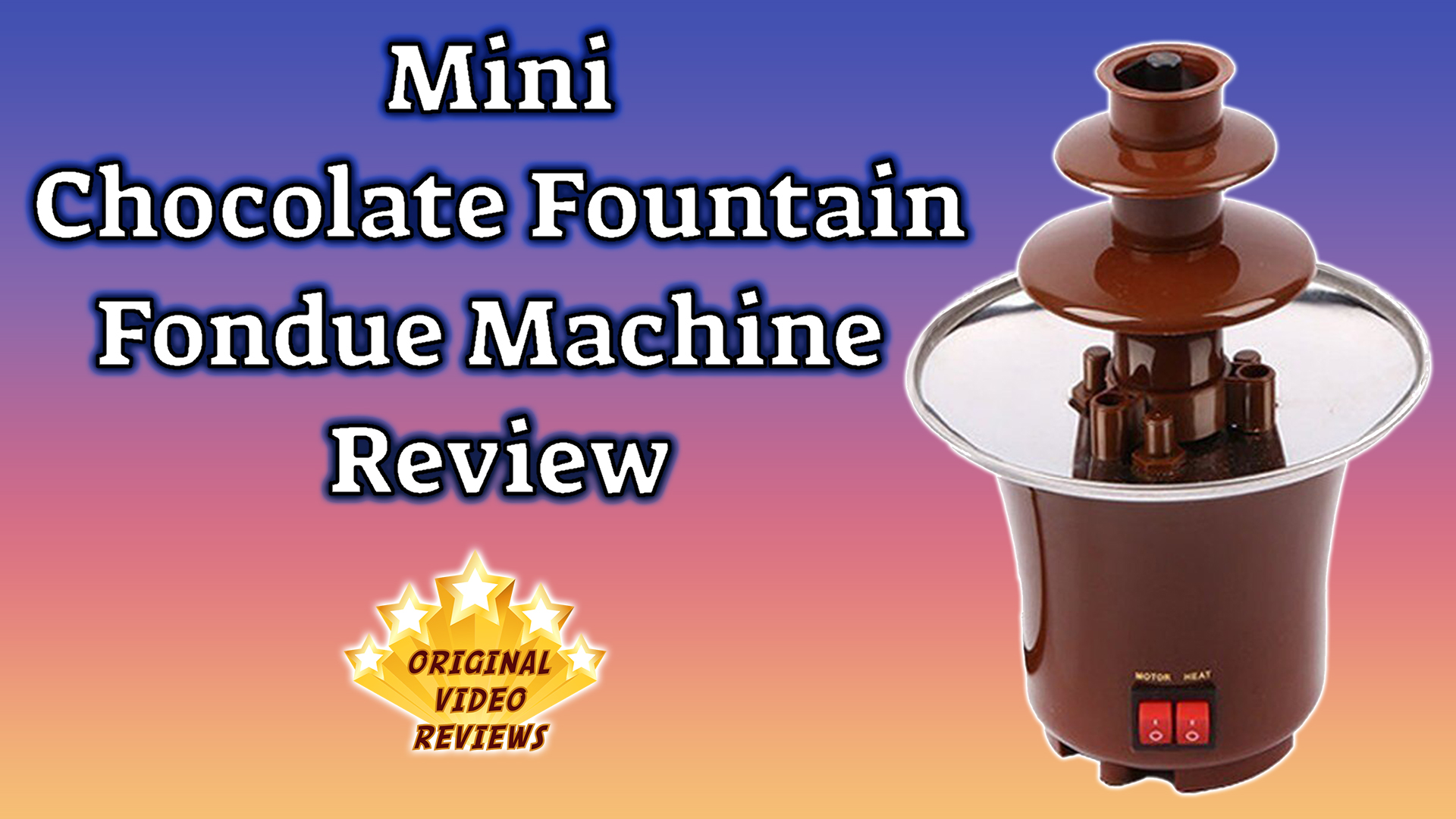 Mini Chocolate Fountain Fondue Machine (Thumbnail)