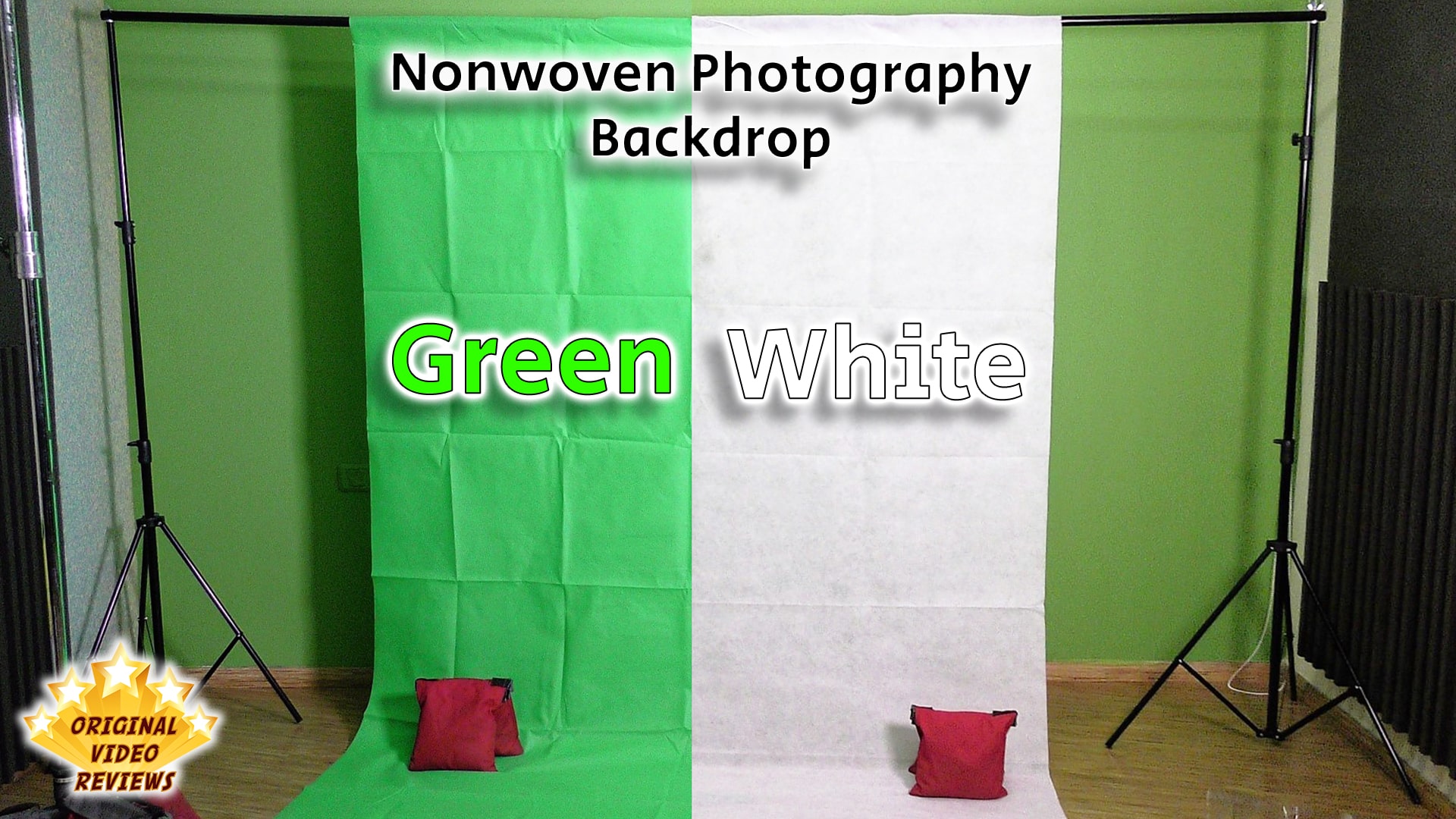 Green & White Non-woven Photography background Review (Green & White) (Thumbnail)