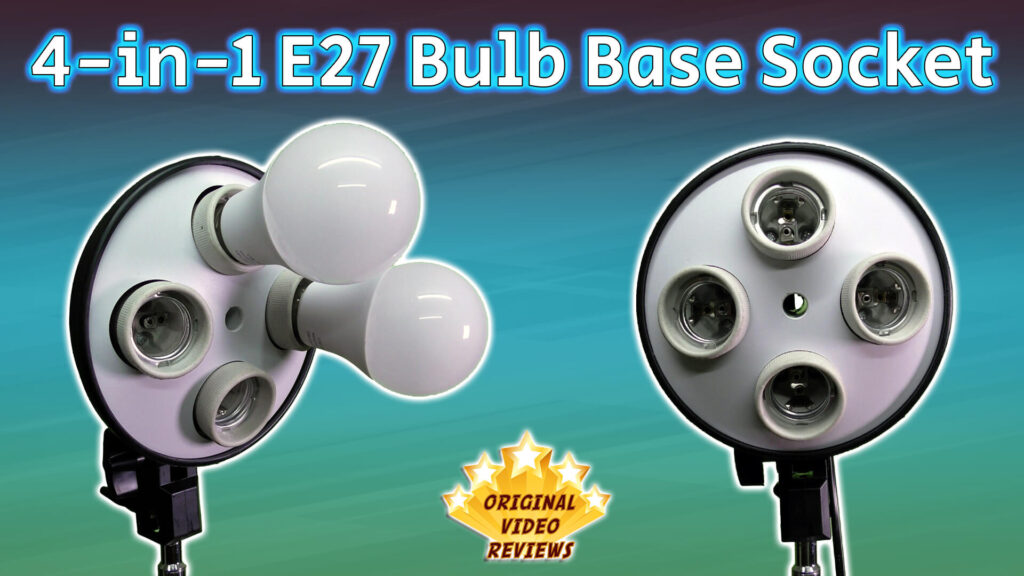 4-in-1 E27 Super Lamp bulb Holder socket Review (Thumbnail)