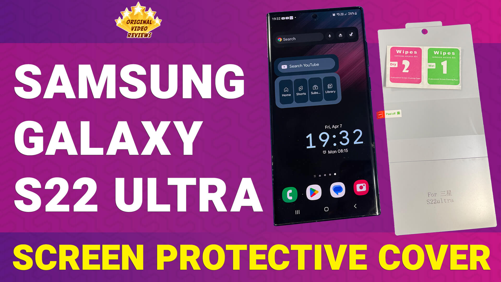 Affordable Screen Protective Cover for Samsung Galaxy S22 Ultra Review and Installation