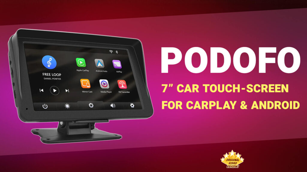 Podofo 7-Inch Car Touch Screen for mirroring Apple Carplay & Android Unboxing & Review